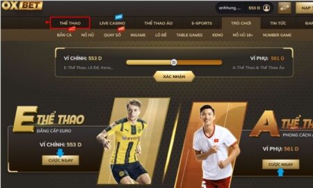 Giao diện cá cược bóng đá sắc nét